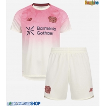 Maglie da calcio Bayer Leverkusen Jarell Quansah #4 Seconda Maglia Bambino 2025-26 Manica Corta (+ Pantaloni corti)